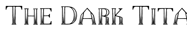 The Dark Titan font preview